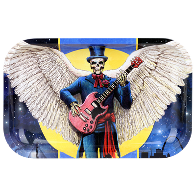 Grateful Dead x Pulsar Metal Rolling Tray | Angel of Music | Front View
