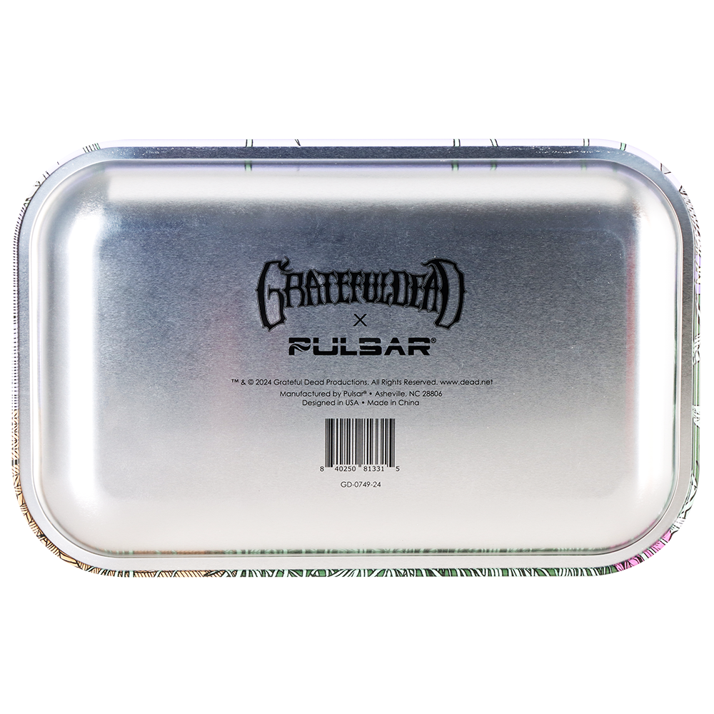 Grateful Dead x Pulsar Metal Rolling Tray | Steamboat | Back View