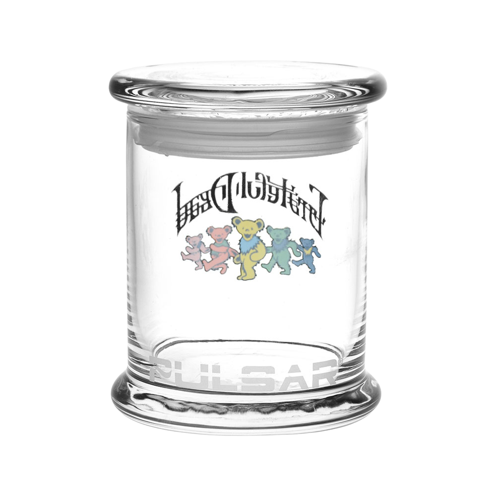 Grateful Dead x Pulsar Pop Top Jar | Bear Parade | Back View