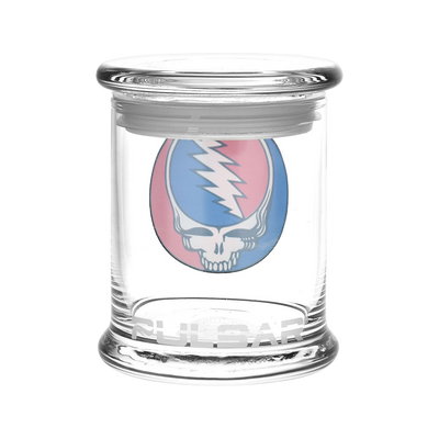 Grateful Dead x Pulsar Pop Top Jar | Steal Your Face | Back View