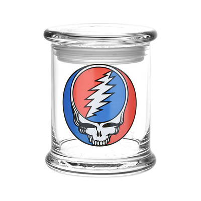 Grateful Dead x Pulsar Pop Top Jar | Steal Your Face | Front View