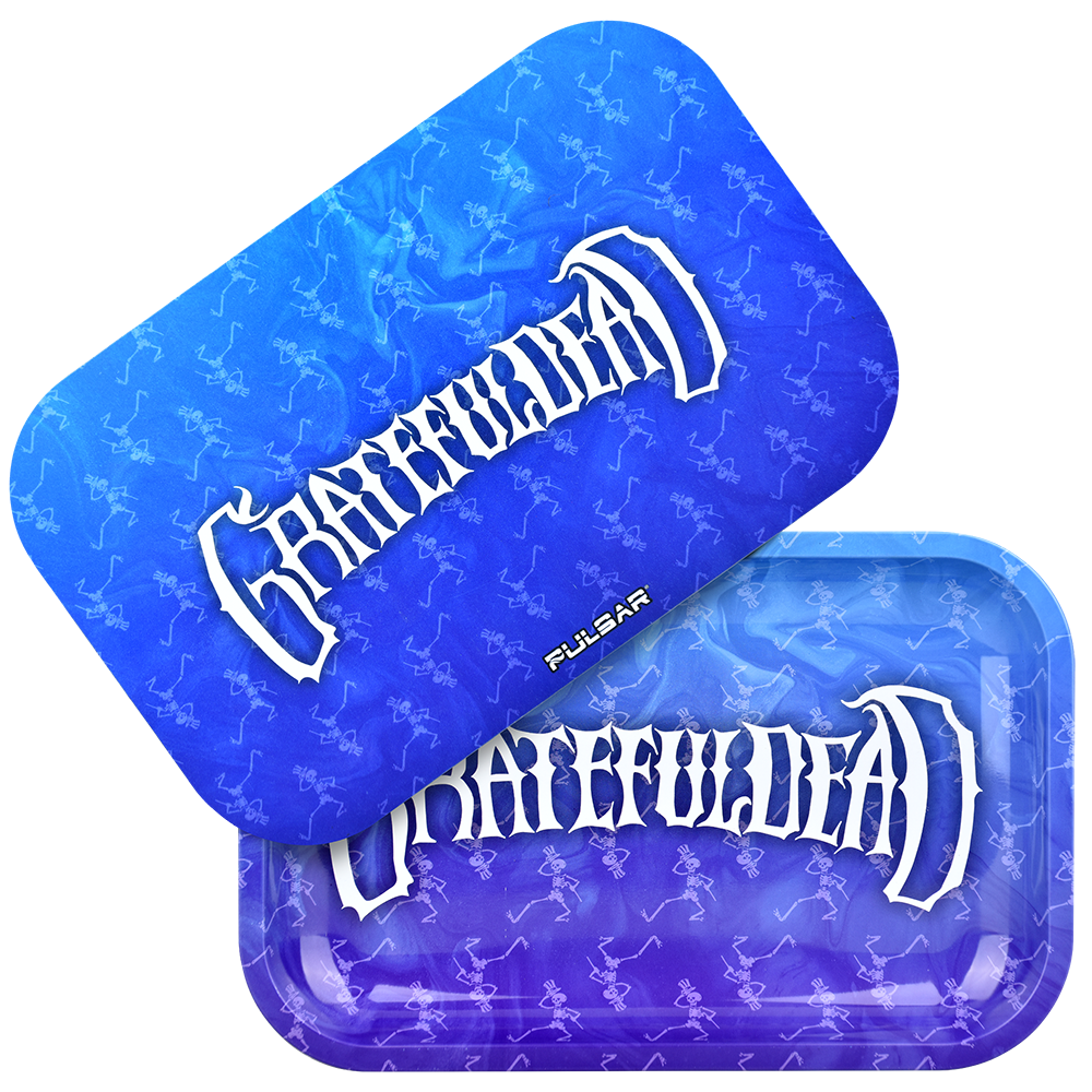 Grateful Dead x Pulsar Metal Rolling Tray & Lid | Dancing Skellies