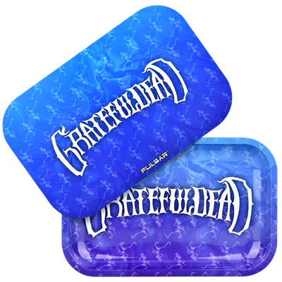 Grateful Dead x Pulsar Metal Rolling Tray & Lid | Dancing Skellies