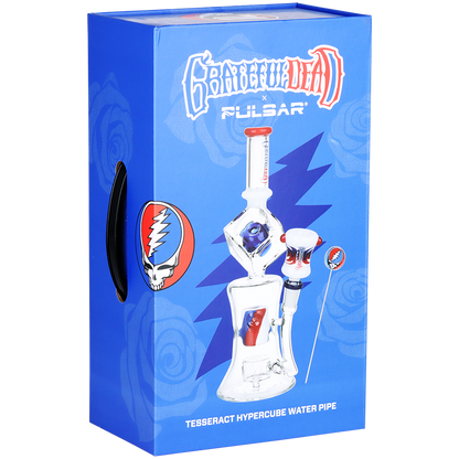 Grateful Dead x Pulsar Tesseract Hypercube Bong Set | Gift Box Packaging