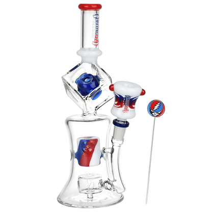 Grateful Dead x Pulsar Tesseract Hypercube Bong Set | Front View