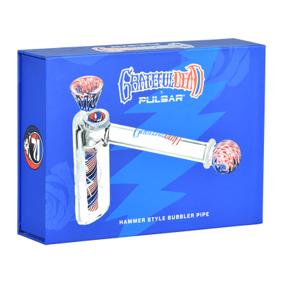 Grateful Dead x Pulsar Wig Wag Hammer Bubbler | Packaging