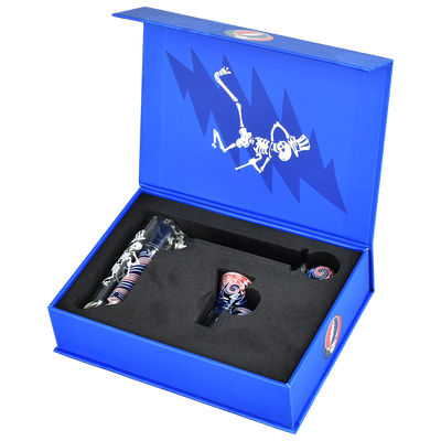 Grateful Dead x Pulsar Wig Wag Hammer Bubbler | Packaging | Open View