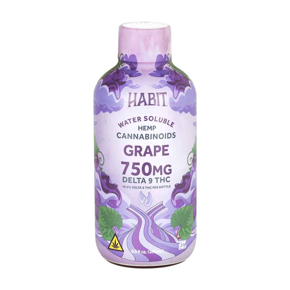 Habit Full Spectrum D9 THC Water-Soluble Syrup | Grape
