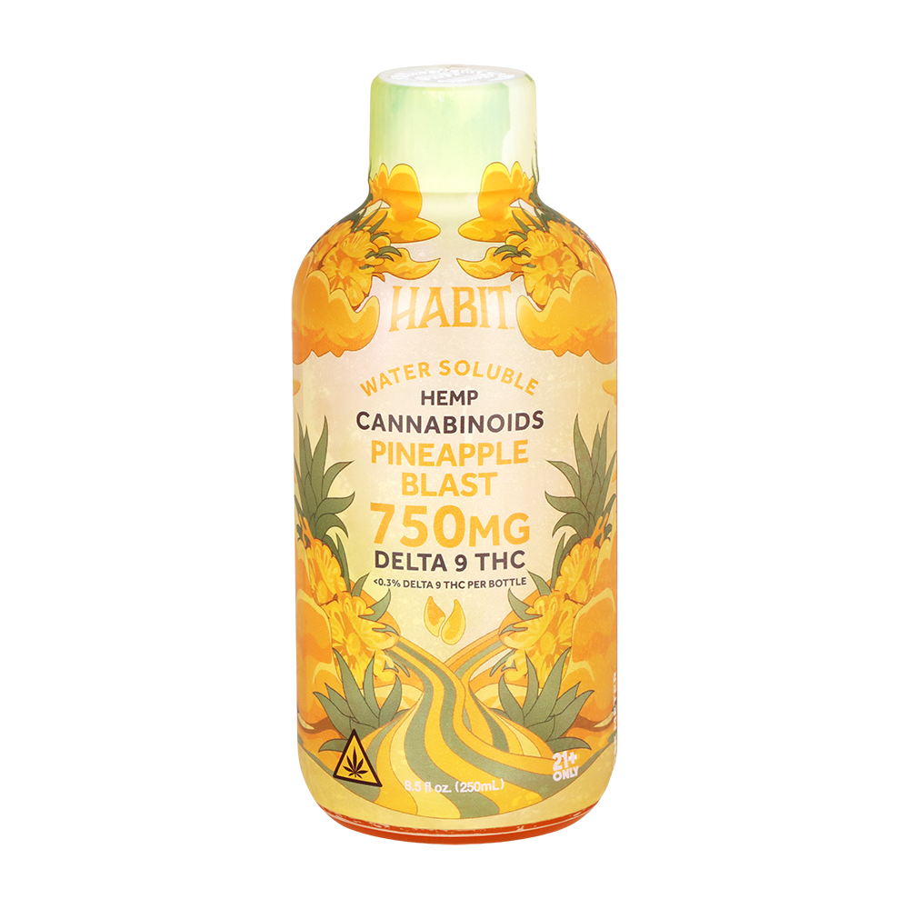 Habit Full Spectrum D9 THC Water-Soluble Syrup | Pineapple Blast