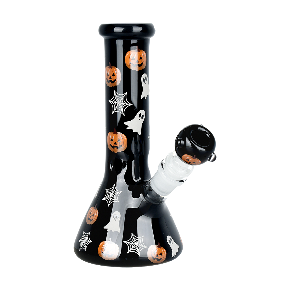 Hallows Glow Beaker Bong | Front View