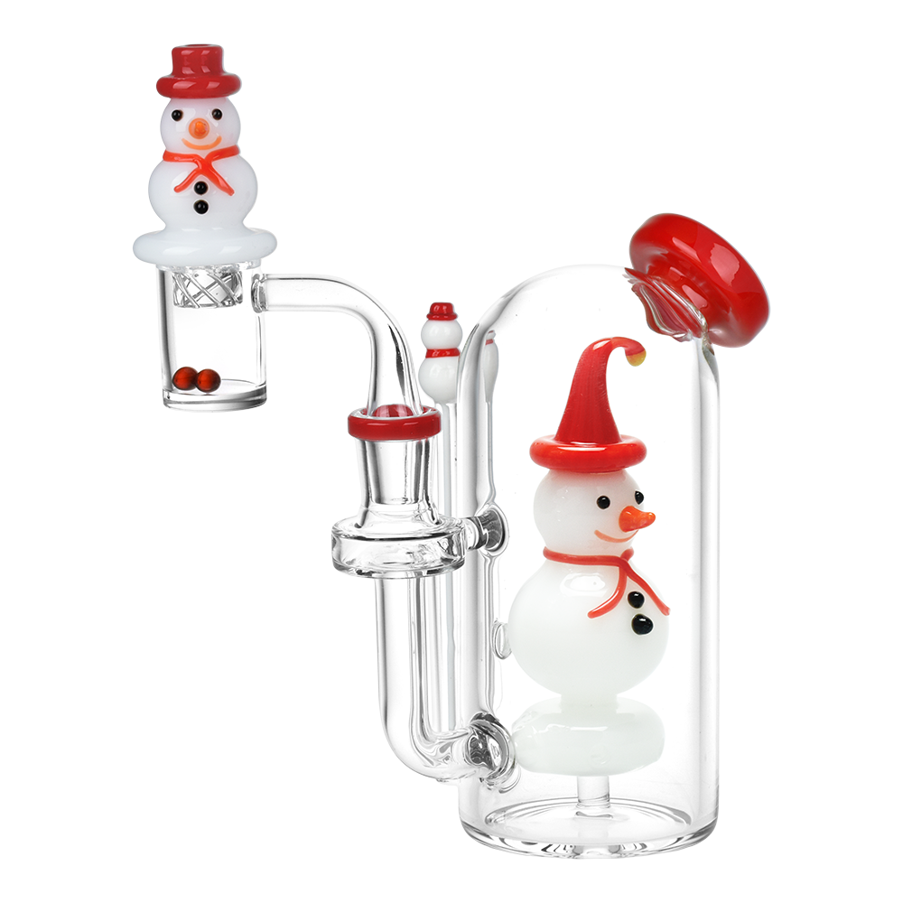 Happy Snowman Dab Rig Set | Front View