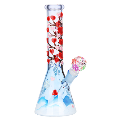 Heart Blossom Beaker Bong | Front View