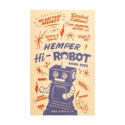 Hemper Hi-Robot Hand Pipe | Themed Gift Box Packaging