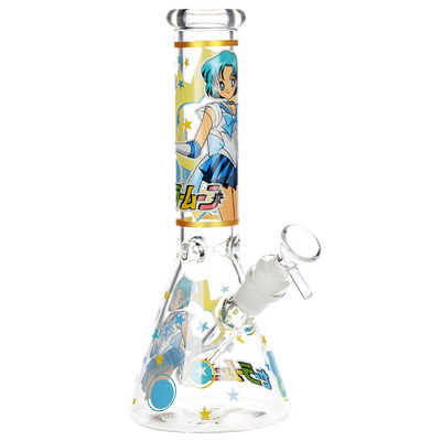 Stoner Moon Beaker Bong | Mercury | Front View