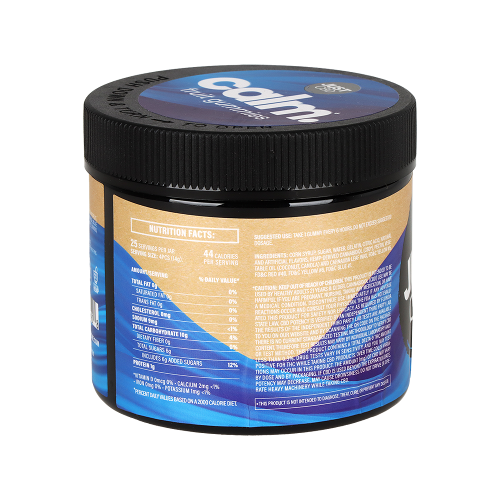 JUST CBD Gummies | Clear Bear | Nutrition Facts