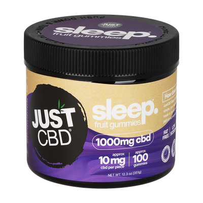 JUST CBD SLEEP Gummies | Clear Bears | Packaging Front