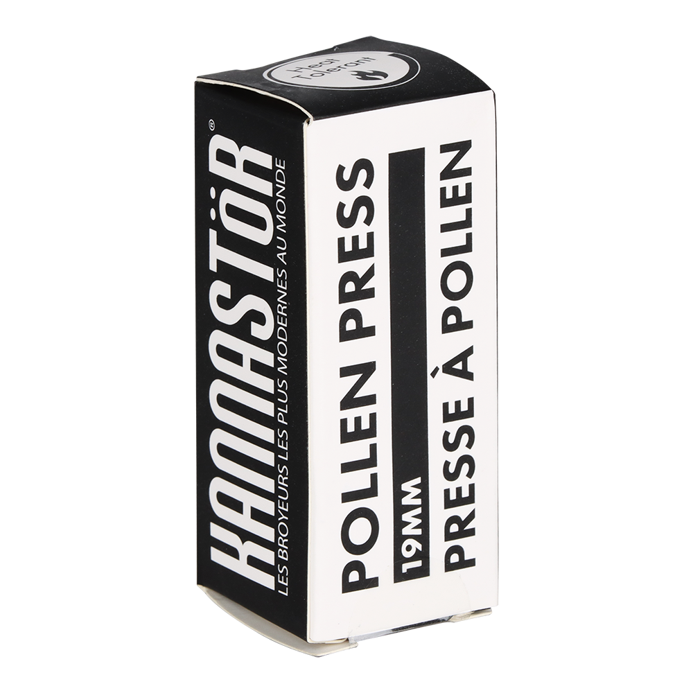 Kannastor Aluminum Pollen Press | 19mm Size | Packaging