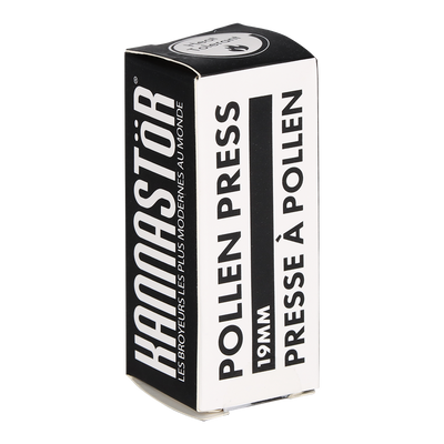 Kannastor Aluminum Pollen Press | 19mm Size | Packaging