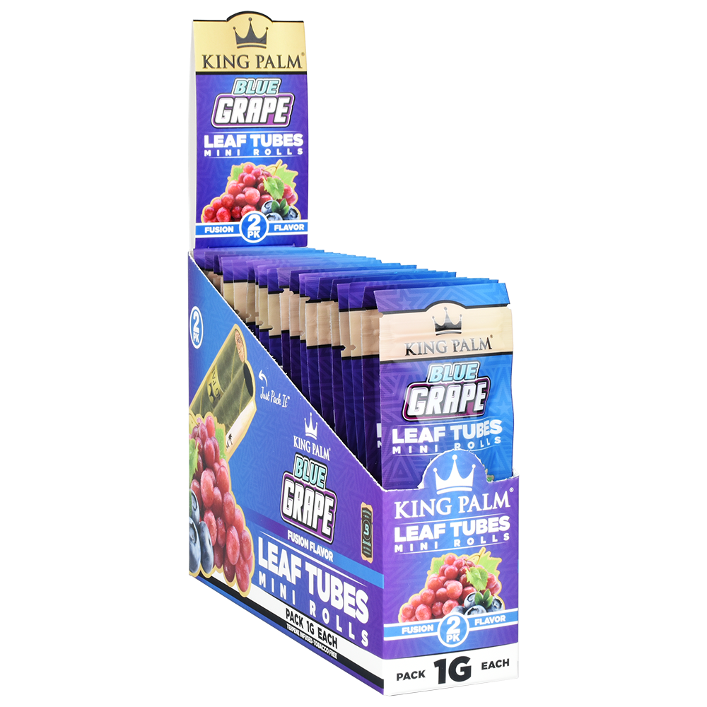 King Palm Leaf Rolls | Mini 2 Pack | Blue Grape