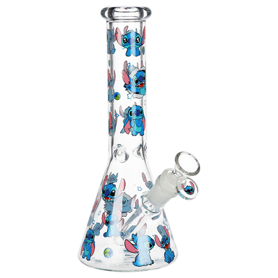 Little Blue Creature Beaker Bong | Front View