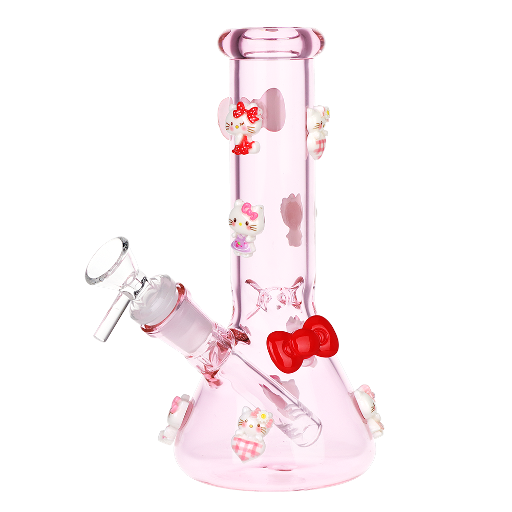Little Bow Kitty Beaker Bong | Front View