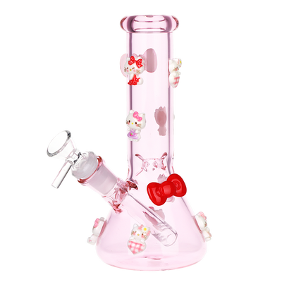 Little Bow Kitty Beaker Bong | Front View