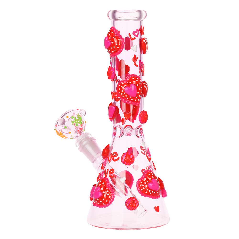Lover's Glow Beaker Bong | Back View