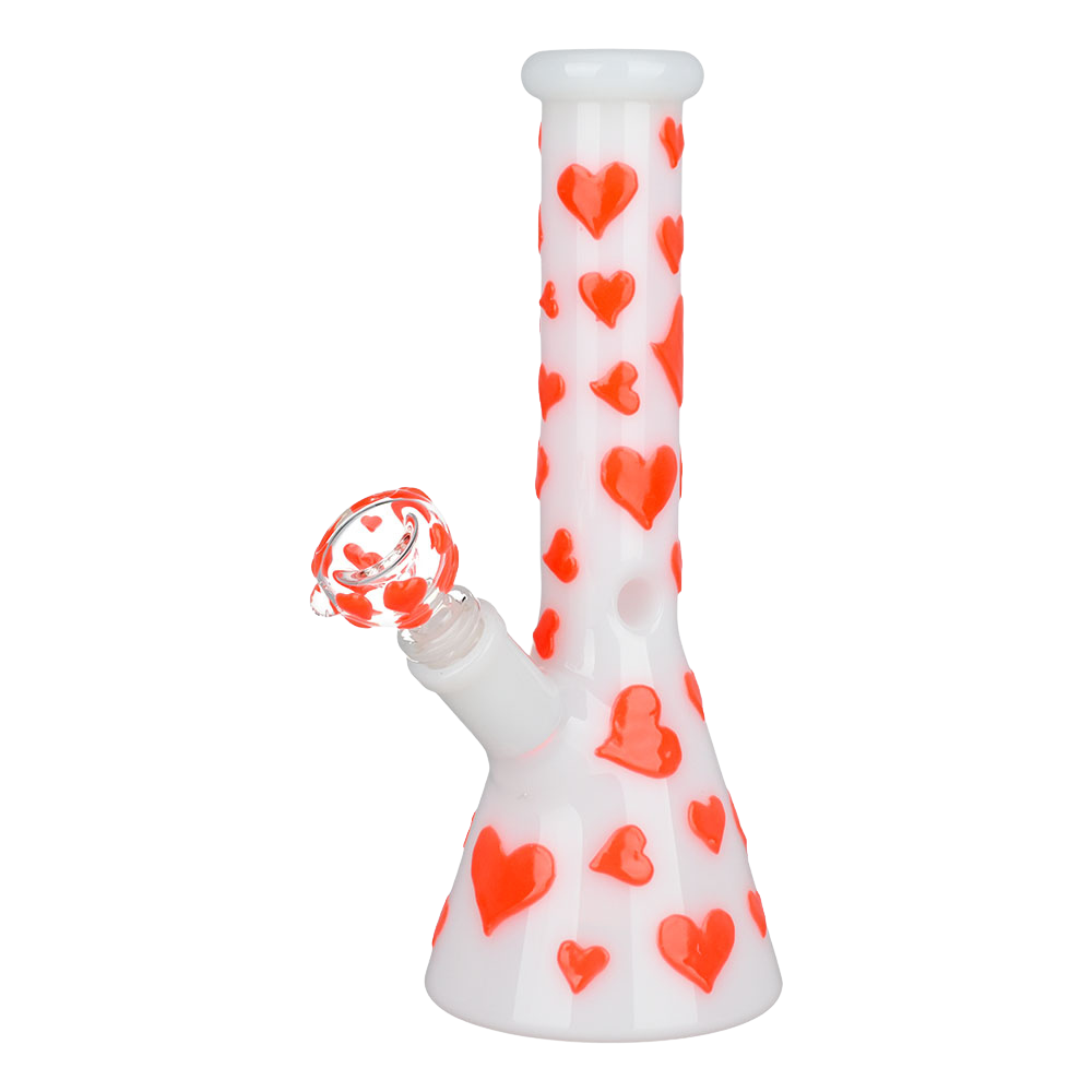 Luminescent Love Beaker Bong | Front View