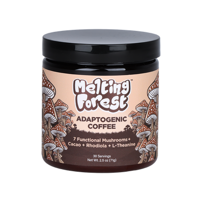 Melting Forest Adaptogenic Mushroom Instant Coffee | Front View