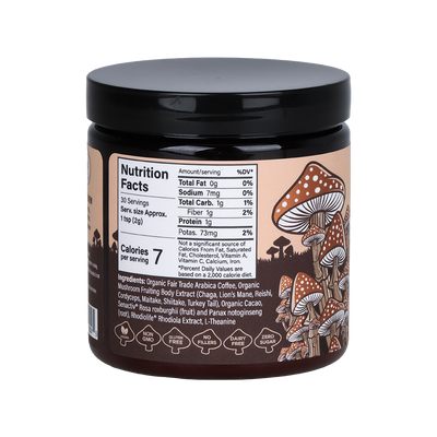 Melting Forest Adaptogenic Mushroom Instant Coffee | Nutrition Facts
