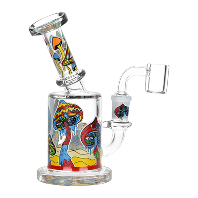 Melting Shroom Glow Dab Rig | Back View