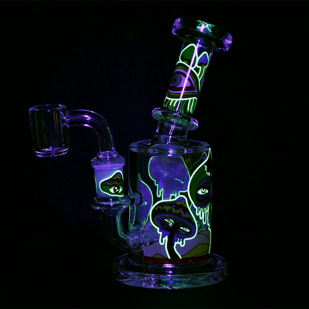 Melting Shroom Glow Dab Rig | Glow In The Dark