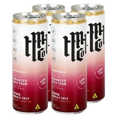 Modern Herb Co D9 THC Craft Soda | Cherry Vanilla Cola | 4 Pack