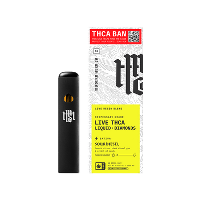 Modern Herb Co Liquid Diamonds THCA Disposable Vape | Sour Diesel | 1 Gram