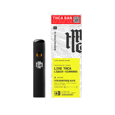 Modern Herb Co Liquid Diamonds THCA Disposable Vape | Strawberry Haze | 2 Gram