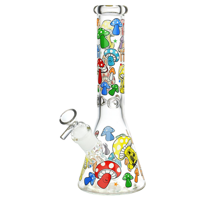 Mushroom Afterglow Beaker Bong | Regular Size
