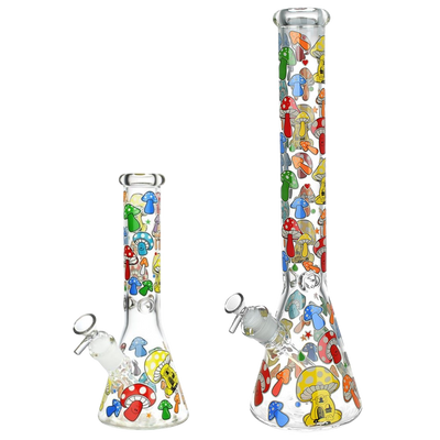 Mushroom Afterglow Beaker Bong | Size Group