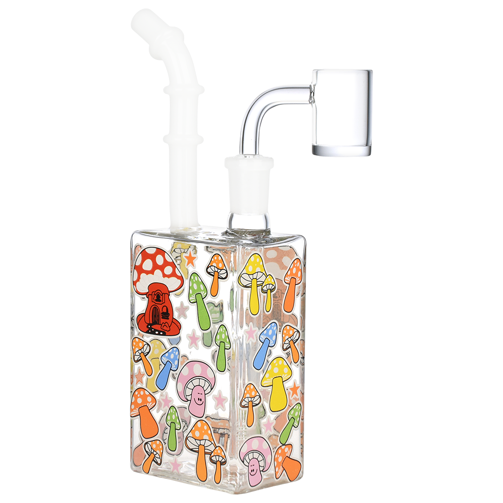 SeshGear Glow Mushroom Juice Box Dab Rig | Front View
