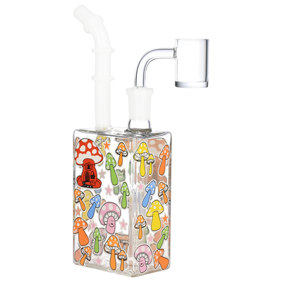SeshGear Glow Mushroom Juice Box Dab Rig | Front View