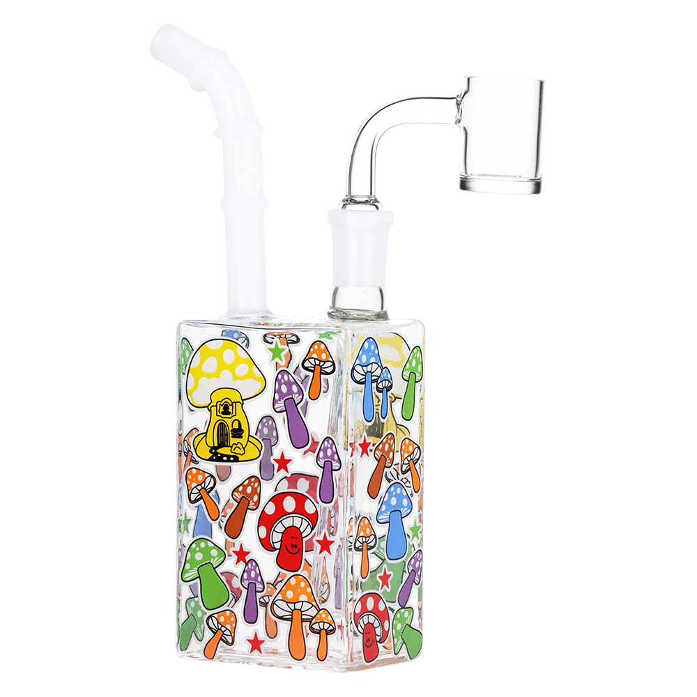 Glow Mushroom Juice Box Dab Rig | Rainbow Style