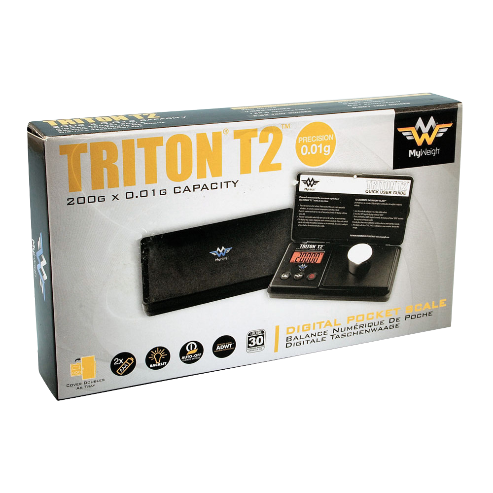 MyWeigh Triton T2 Digital Pocket Scale | 200g x 0.01g Capacity