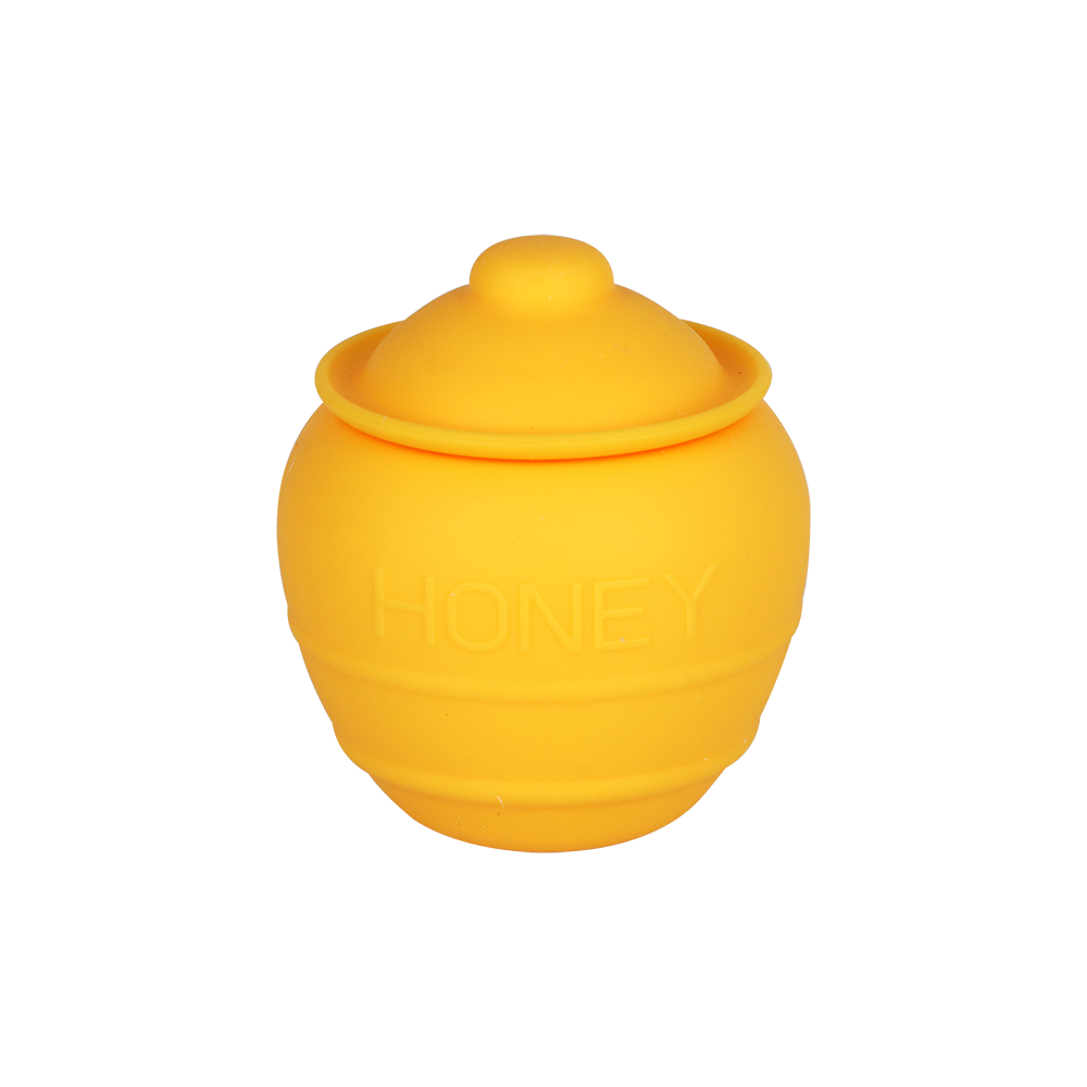 NoGoo Honey Pot Silicone Concentrate Container | Front View