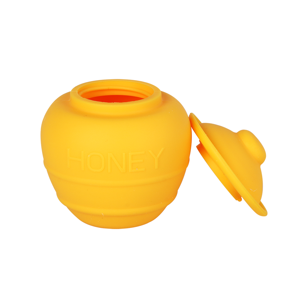 NoGoo Honey Pot Silicone Concentrate Container | Open View