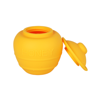 NoGoo Honey Pot Silicone Concentrate Container | Open View