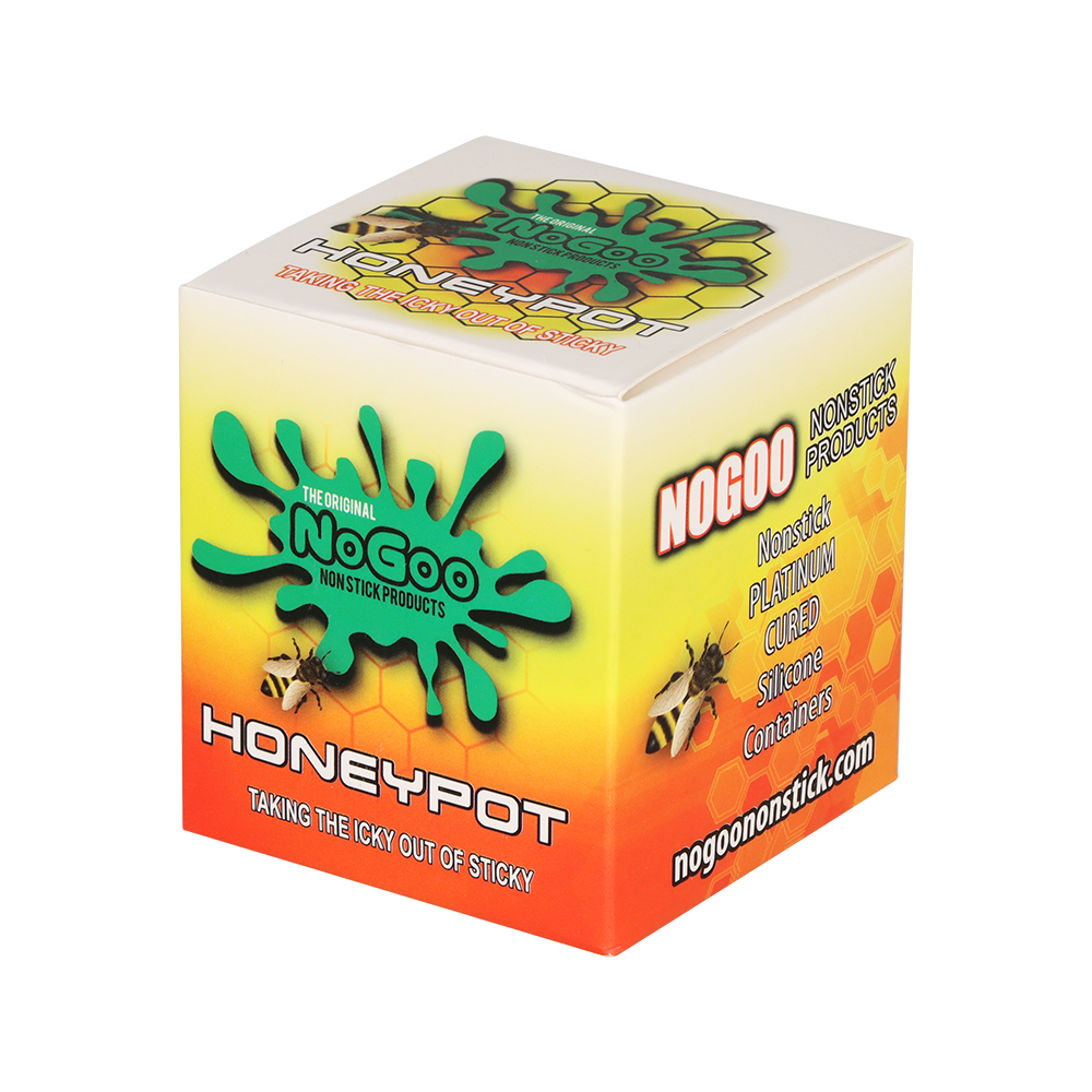 NoGoo Honey Pot Silicone Concentrate Container | Packaging