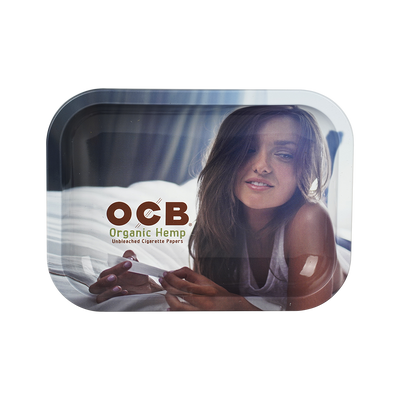 OCB Organic Hemp Metal Rolling Tray | Small