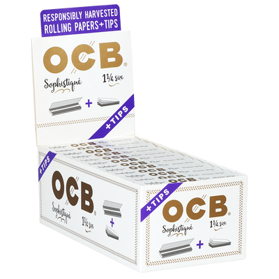 OCB Sophistique 1-1/4 Rolling Papers & Tips | Display