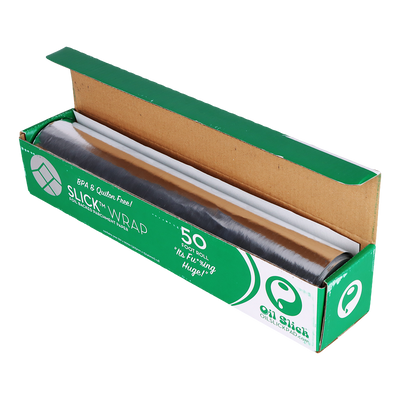 Oil Slick 'Slick Wrap' Foil-Backed Parchment Roll | Open View