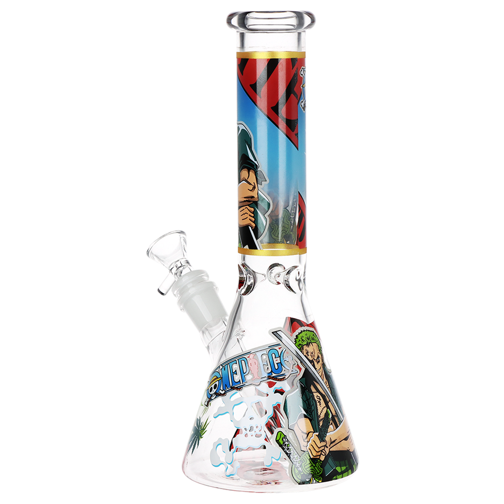 One Treasure Beaker Bong | Ghost | Back View