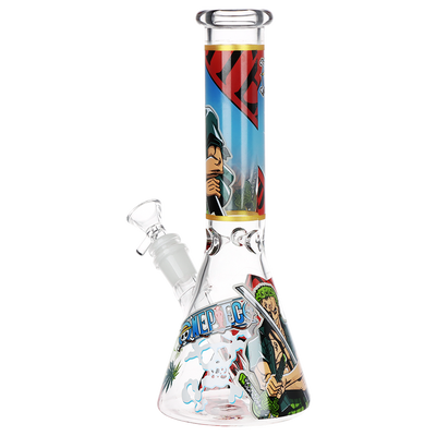 One Treasure Beaker Bong | Ghost | Back View